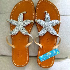 Kristen’s Kloset Starfish sandals - brand new